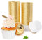 Encuryna 100 Stück Papier Muffinförmchen, Einweg Aluminiumfolie Papierbackförmchen Cupcake Liners, Weiß Cupcake Förmchen für Muffin Kuchen Pudding Dessert Party Hochzeiten Geburtstag Dekor
