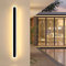 Mikeru 100CM Vertikale Wandleuchten für den Außenbereich, 3000K Warmweißes Licht IP65 Ovale Außenleuchte 35W Wandmontierte Acryl-Wandleuchte für Proch, Wohnzimmer, Balkon Dekorative Beleuchtung