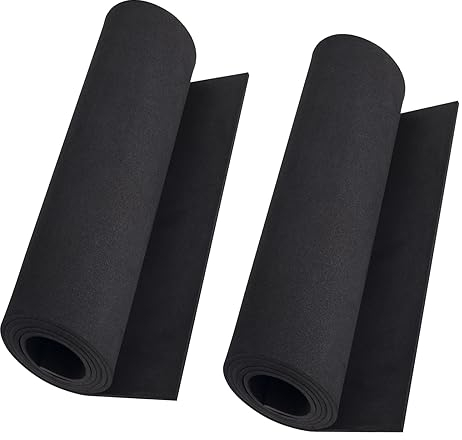 MEARCOOH 2 Rollen Eva Foam 3mm, Eva Schaumstoff Schwarz, 35.5x150cm mit hoher Dichte 86kg/m3 Eva Foam Cosplay für Kunsthandwerk Kostüm DIY Projekt