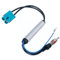 GoldOars Adaptateur Antenne Voiture, Double FAKRA vers DIN Adaptateur Antenne Autoradio, 2 FAKRA Mâle Adaptateur Voiture pour Volkswagen Audi et Toutes Les Voitures avec Double FAKRA