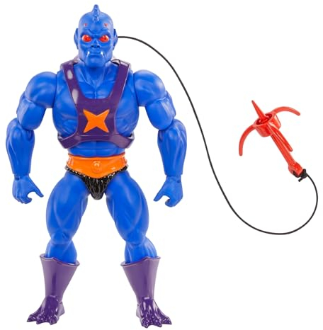 Masters of the Universe Origins-Spielzeug, Webstor-Actionfigur aus der Cartoon-Kollektion, ca. 14 cm großer MOTU-Schurke, 16 Bewegungspunkte, Zubehör und Mini-Comic, HYD36