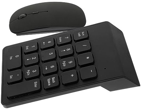 HOMSFOU 1 Juego Conjunto De Teclado y Ratón Digitales Inalámbricos. Teclado Inalambrico De Ratón Portátil Inalámbrico Teclado Numérico Combinación Computadora Abdominales