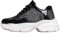 ticticlily Sneakers Damen Pailletten Flache Low Atmungsaktiv Glitzer Turnschuhe Outdoor Sportschuhe Laufschuhe Plate Schuhe Schnürsenkel Walkingschuhe J Schwarz 40 EU