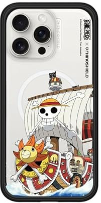 RhinoShield Modulare Case kompatibel mit MagSafe für [iPhone 15 Pro Max] | Mod NX Überragender Magnet, strapazierfähige Schutzhülle - Schwarz [One Piece/Japanese Style Thousand Sunny]