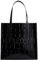 Ted Baker Damen-Tragetasche, Krokodilimitat, jet black, One Size, Westlich