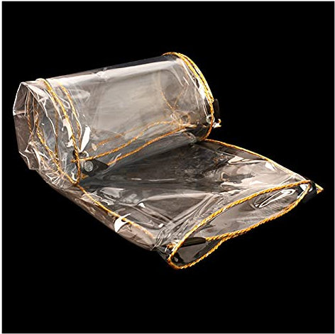 RLINZ Teloni PVC Telone in Vetro Trasparente Polietilene Intrecciato Laminato Coperture per Pergole Impermeabili Teloni per Merci Portuali Telone Recinzioni Patio, più Dimensioni (1x2m)