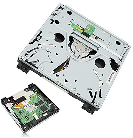 Ausla Disque de Lecteur DVD Rom Professionnel pour Console Wii D2E, Matériau ABS Métallique, Pièce de Réparation de Disque Double IC pour