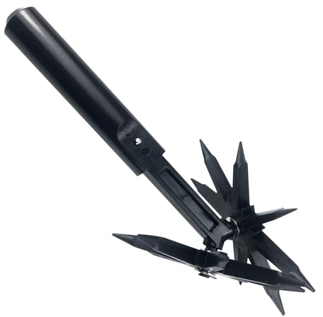 Iouyjiu Fresadora Rotativa | Pequeño Cultivador Manual Portátil,Herramienta para Jardinería, Cultivador de Suelo para Macetas, Siembra, Vegetales, Paisajismo y Bordeado