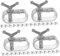 UPKOCH 4 Ensembles Tendeur De Câble Acier pour Couvertures De Piscine Et Applications Variées Tendeur De Fil À Usure Facile À Installer Et Ajuster 8 Pièces * 4