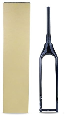 Forcella per Mountain Bike Forcella in Fibra di Carbonio 26/27,5/29 Forcella Rigida Boost 110mm Perno Passante Forcella Freno A Disco Tubo Conico 1-1/2 Senza Filettatura