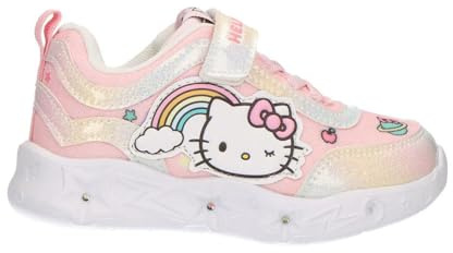 Hello Kitty Sportschuhe für Kinder, leichte Eva-Sohle mit Lichtern – Sportschuhe mit Lichtern für Kinder für Schule und Freizeit, Pink, 29 EU