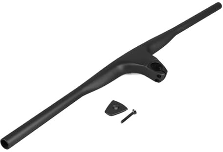 GearDrivex Lenkererhöhung MTB Integrierter Carbon-Lenker -17° Vorbau 60-90MM Für effizienten integrierten Lenker für MTB 740MM(Black Matte 740x90mm)