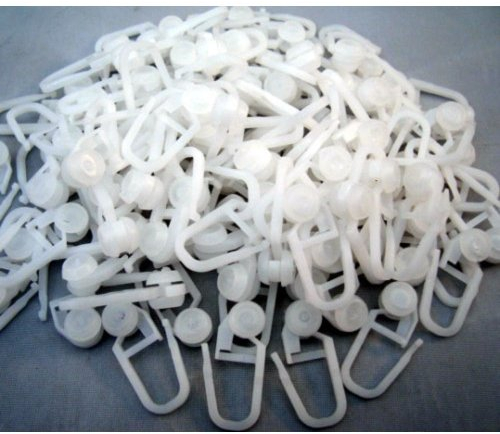 Gardinenrollen für Vorhangschienen weiss 300 Stück