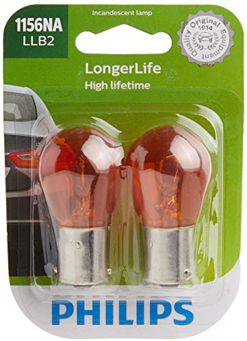 Philips 1156NA LongerLife Miniature Bulb, 2 Pack