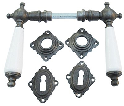 Zimmer- Türklinken Gusseisen antik Jugendstil 64a-BB-GW