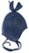 Engel Natur, Fleece Mütze, 100% Wolle (kbT) (74/80, Blau Melange)