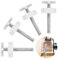 NATEE 4 Stück Druckschrauben für Kindergitter oder Gitter Haustier Baby Gate Screw Bolts Drucktore Gewindespindelstangen Schrauben Kit für Treppengitter