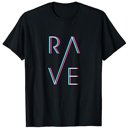 RAVE Trippy Techno EDM Trance Goa Festival T-Shirt