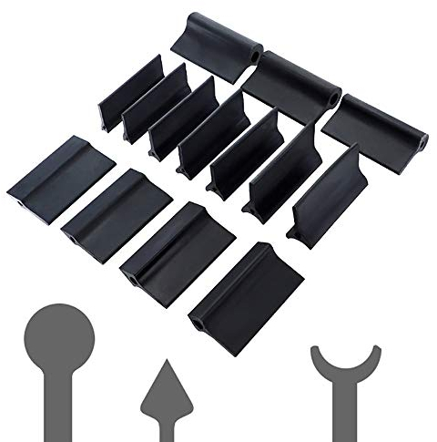 Schleifklotz Gummi Schleifpapier Matte Flexible Buffer Konvex & Konkave Holzbearbeitungswerkzeuge für Industrie Drehbank Holzschnitzerei Holzbearbeitung (14 Stück)