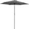 Kingsleeve® Sombrilla Ø300cm Aluminio Manivela Protección UV80+ Orientable Jardín Parasol Balcón Antracita