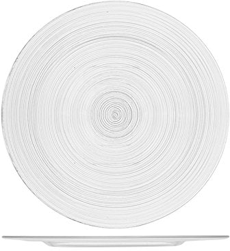 H&h set 6 sottopiatti circle in vetro cm32