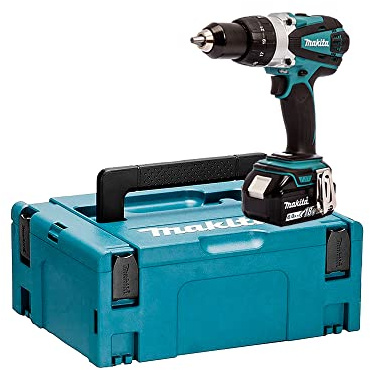 Makita DHP458G1J Bohrmaschine Schlagschrauber 18 V Li-Ion Ø 13 mm + 1 x 6 Ah + Makpac