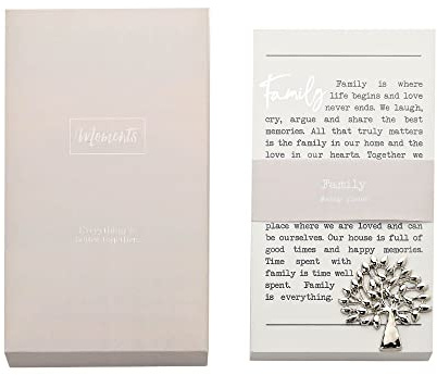 Family Sentimental Moments Message Plaque Freestanding Or Hanging Gift MO116 MO116
