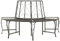 INLIFE Garten-Baumbank Halbrund 160 cm Stahl
