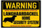 Langhaardackel Dackel Schild Warning Security System Türschild Hundeschild Warnschild Hund