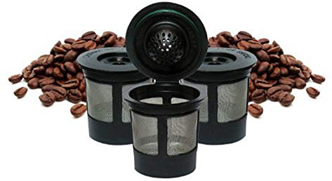 Kaffeefilter 3STK Kaffee Dauerfilter - Kaffeefilter für eine Tasse - Permanentfilter mit Gewebe aus Edelstahl - Eintassenfilter für die Reise und für Zuhause