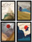 Nacnic Poster-Set, Japan, Harmonie, Poster und Illustrationen mit östlicher Ästhetik, Design und Dekoration, A4, ohne Rahmen, 4 Stück