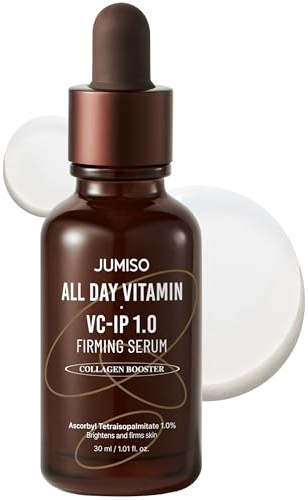 JUMISO [JUMISO] All Day Vitamin VC-IP 1.0 Straffendes Serum, Ascorbyl-Tetraisopalmitat (Vitamin C), Bakuchiol, Ferulasäure, Tocopherol, Vitamin C-Serum zur Erhöhung des Kollagens, feine Linien,