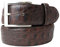 BELTINGER Gürtel mit Krokoprägung 4 cm | Leder-Gürtel für Herren 40mm Kroko-Optik | Herren-Gürtel mit Kroko-Muster 4cm | Braun 120cm