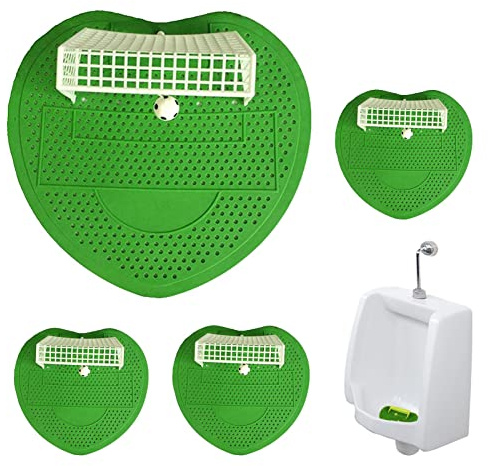 Rianpesn Anti-Spritzer-Urinalsieb - Pissoir-Einsatzschutz mit Fußballtor-Design - 4 Stück Urinal-Deodorant für Fuß, Bar, Esszimmer