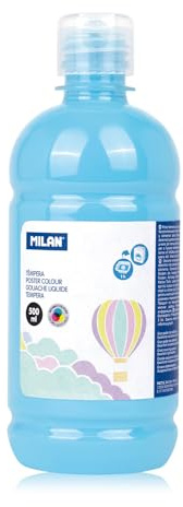 MILAN® Botella témpera 500 ml azul claro pastel