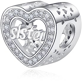 Pandora Charms Schwester Armbänder 925 Sterling Silber Schwestern Zirkonia Charm für Geschenke