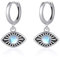 Evil Eye Ohrringe 925 Sterling Silber Teufels Auge Ohrringe Huggie Hoop Ohrringe Schmuck Geschenk Frauen Mädchen Geschenk (Ohrringe mit bösem Blick)