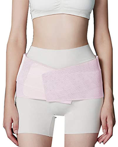 ZOUTYI Cintura Di Supporto Lombare Cintura Di Correzione Cintura Di Correzione Posteriore Traspirante Back Sostegno Per Sostenere Stabilizzare Stabilmente La Tua Articolazione Sacroiliaca,Rosa,L