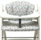 Blausberg Baby - Sitzkissen Set Hauck Alpha, Beta Polster Zubehör Hochstuhl - 2-teilige Sitzauflage 100% Baumwolle, Oeko-TEX Standard 100 - Made in Germany Blumenwiese Blau