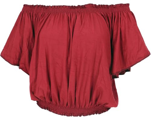 Schulterfreies Top, Carmen Shirt, weit geschnitten, Damenmode | Elastischer Halsausschnitt, locker fallend, vielseitig tragbar, bequem und stylisch.