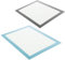 com-four® 2x Silikon Backmatte wiederverwendbar - Dauerbackmatte für Backofen bis 220 °C - Backmatte beidseitig beschichtet - 30 x 40 - grau/blau (2 Stück - grau/blau)