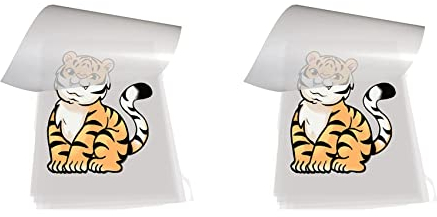 Haopeuk DTF-Transferfolie, 200 Blatt, A4, PET-Wärmeübertragungspapier für Heimwerker Direkt Auf T-Shirts. Socken, 21,6 x 29,9 cm