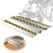 Door Threshold ramp 31.5 W*18.9 L, Metal Bridge Doorway Threshold ramp to go Over The Threshold for wheelchairs/Scooters/Walkers(800LBs Capacity, 31.5/80cm)