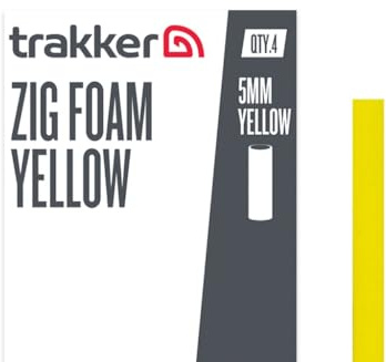 Trakker Zig-Schaumstoff, 5 mm, 4 Stück (gelb)