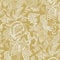 Mae Ochre Yellow Wallpaper - Tropical Floral Leaf Modern Contemporary Trendy Stylish - Textured Paste The Wall