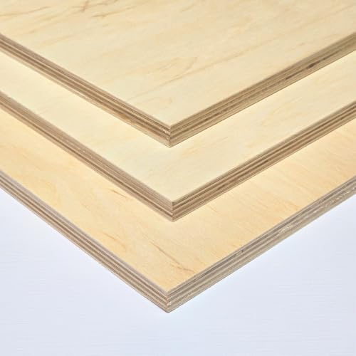 Athaus® Contreplaqué 12mm - Panneaux multiplis - Feuilles de bois - Panneaux en bois - Contreplaqué bouleau - Découpes au choix: 120x50 cm