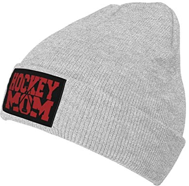 Beanie Mütze Hockey-Mama Strickmütze Weich Beanie Hat Daily Cuffed Hats Für Travel Fischen Camping