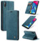 Cracedily Coque pour Galaxy A10 / Galaxy M10 Pochette, Etui Protection Housse Premium en Cuir PU, Etui à Rabat Pochette de Portefeuille Étui pour Samsung Galaxy A10 Case, Bleu Vert