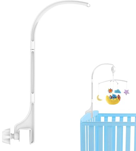Baby Mobile Halterung, Mobile Halterung Wickeltisch, Babybett Klingelhalterung, Verstellbare Baby Mobile Ständer, für Aufhängung Windspiele Bettglocke,Baby Bett Spielzeuge,für Babybett,Mobile-Gestänge
