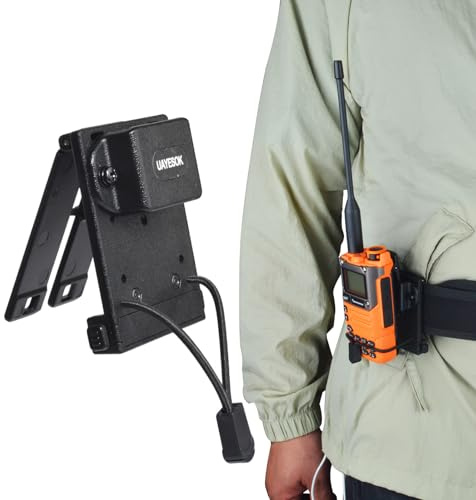 UAYESOK Funkgerät Clip Halterung für Breite Gürtel & MOLLE - Halter mit Schnellspanner auch für Dicke Jedbelt & Einsatzgurt Einsatzgurte (58mm) Kompatibel mit Motorola, Hytera, Kenwood, Baofeng